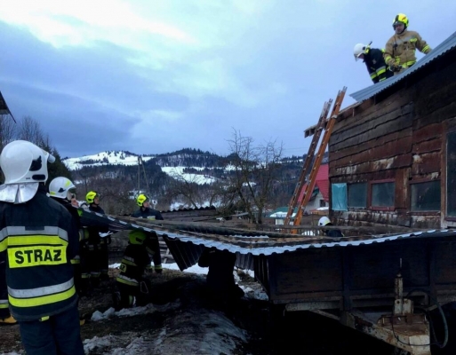 Do dziś – 30 strażackich interwencji na Podhalu